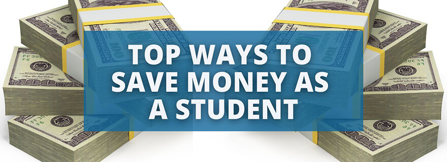 Top Ways to Save Money as a Student (Header Image)